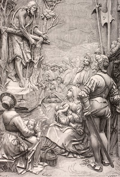 San Giovanni Battista predica nel deserto, da un